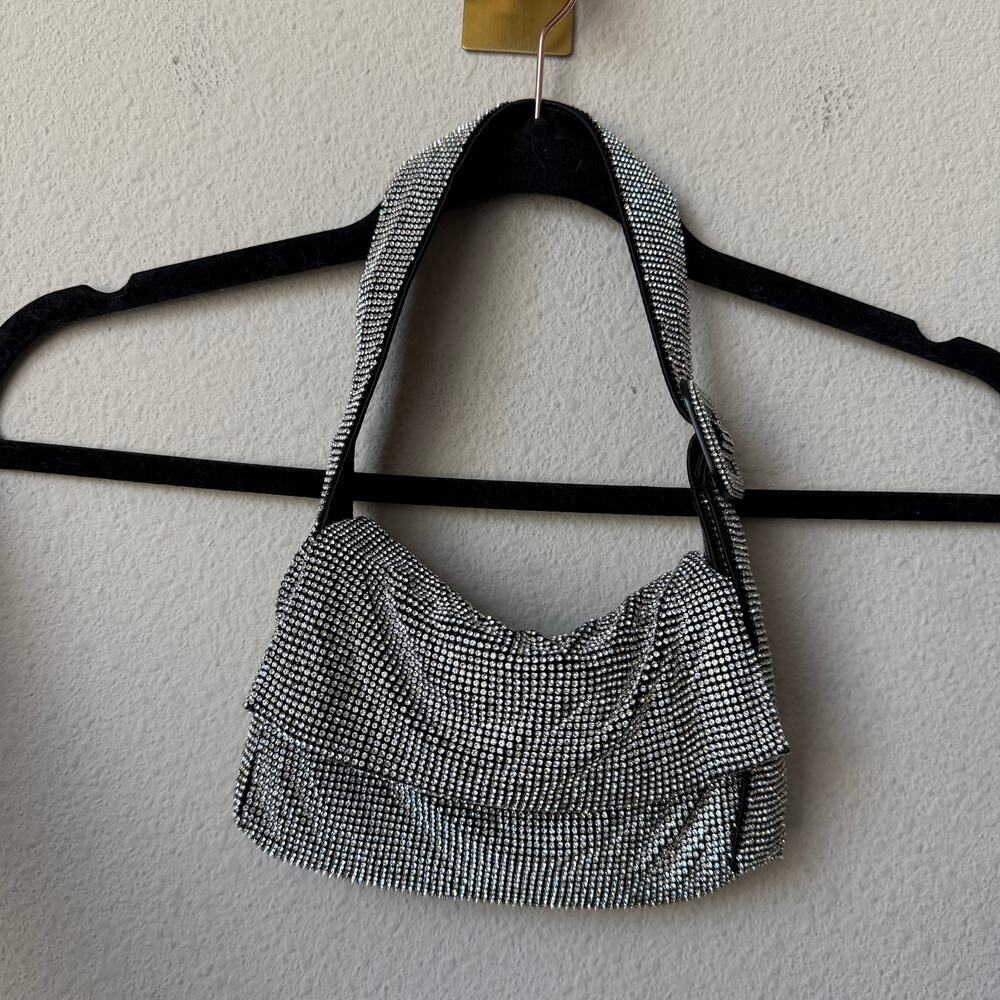Benedetta Bruzziches Vitty La Mignon Silver Crystal Shoulder Bag